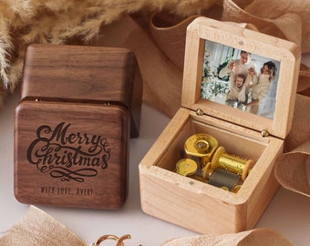 Custom Music Box with Photo | Birthday Gifts for Mom &Dad | Anniversary Gifts for Husband, Wife | Gifts for Kids | Unique Fathers Day Gifts