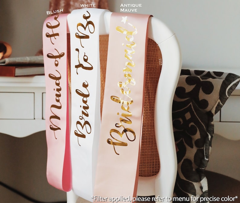 Custom Bridal Sash Bachelorette Party Favors Bride to Be Sash Personalized Sash Bachelorette Party Sash Custom Sash Party Favors image 1