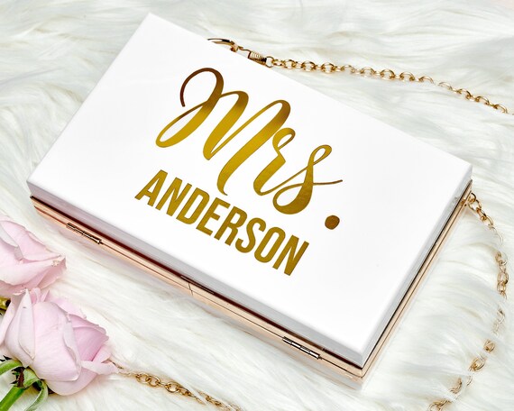 Custom Bride Purse Bridesmaid Gifts for Her Personalized