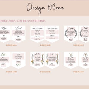 Father, Mother of Bride Handkerchief, Personalized Wedding Handkerchief, Gift for Father of Bride, Father of the Groom Gift image 3