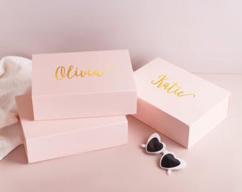 Custom Bridesmaid Gift Box (EMPTY), Will You Be My Bridesmaids, Wedding Gift Box