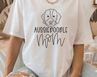Camiseta para mamá Aussiedoodle, camiseta para mamá de perro para mujer, regalo para mamá de perro, camiseta para mamá de perro, camiseta australiana, camiseta Doodle, regalo para Aussiedoodle
