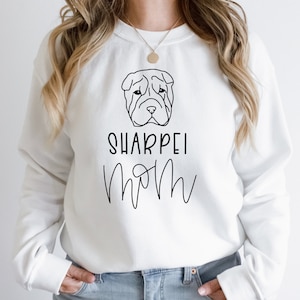 Shar Pei Mom Sweatshirt, Dog Mom Shirt for Women, Dog Mom Gift, Dog Mom Tee, Dog Mom Hoodie, Dog Mom Sweatshirt Women