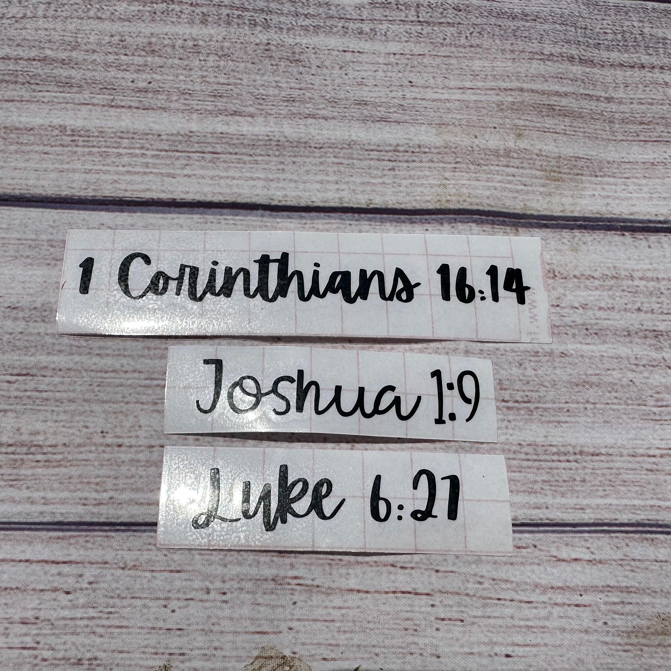 Customizable Bible Verse Decal, Personalized Decal, Car Decal, Car ...