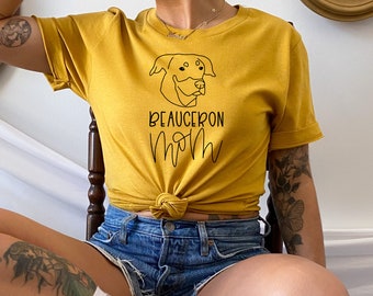 Beauceron Mom Shirt, Dog Mother Shirt, Beauceron Lover Shirt, Gift for Dog Lovers, Dog Owners Shirt, Beauceron Shirt