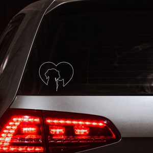 Dog and Cat Vinyl Decal, Dog and Cat Stickers, Car Window Decals, Car Window Decals, Cat Car Decal, Dog Decals For Cars, Bumper Stickers