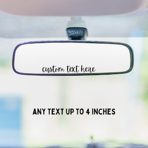 Customizable Bible Verse Decal, Personalized Decal, Car Decal, Car Mirror Sticker, Bible Verse Sticker, Christian Decal, Helmet Decal