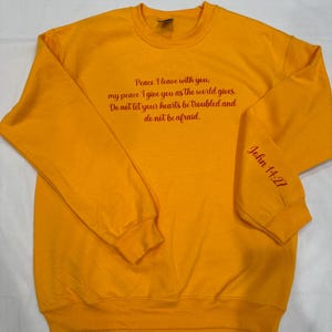 Bible Verse Sweatshirt, Christian Sweatshirt, Christmas Gift, Gift for Christian Woman, Custom Phrase, Custom Bible Verse, Religious Gift