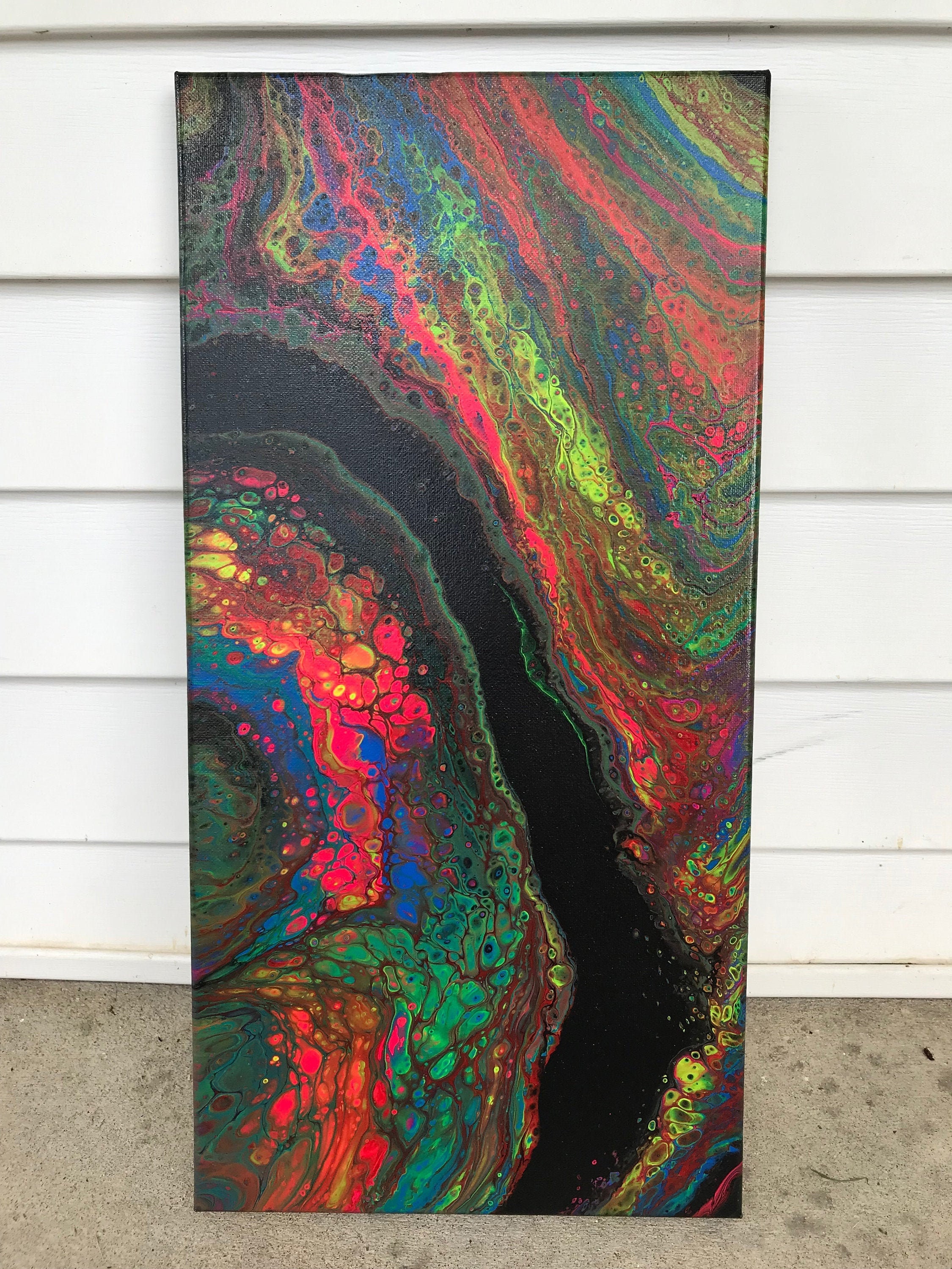Acrylic Dirty Pour Painting Etsy