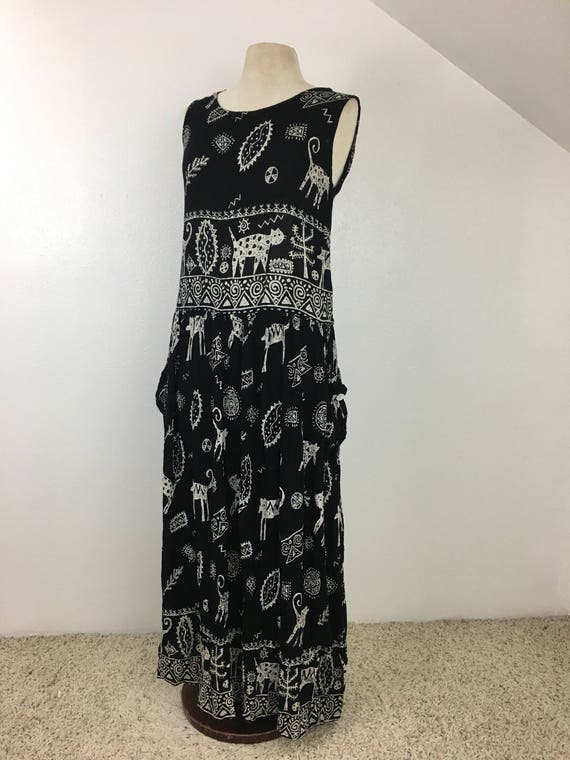 black hippie dress