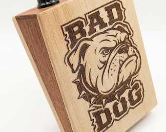 Bad Dog Stomp Box – Pedal de percusión acústica fabricado en abeto y caoba