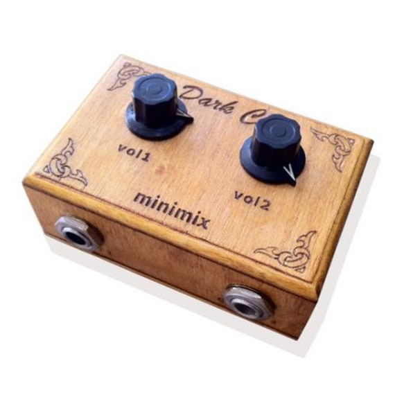 2 channel passive Guitar Mixer Wooden Box Handmade Etsy