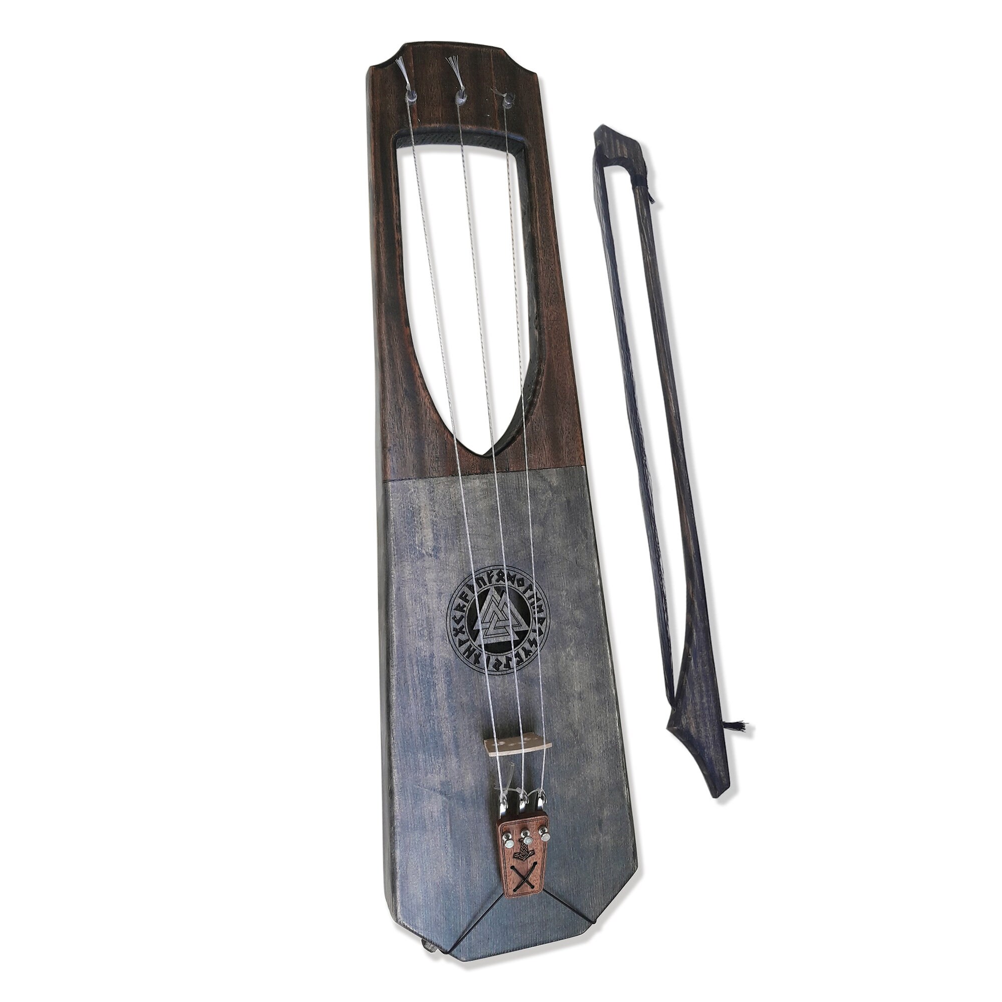 Viking violin Talharpa / Tagelharpa jouhikko bowed lyre