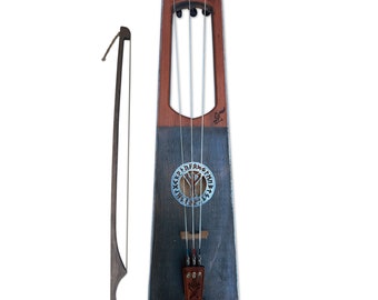 3 String Viking violin Talharpa / Tagelharpa bowed lyre