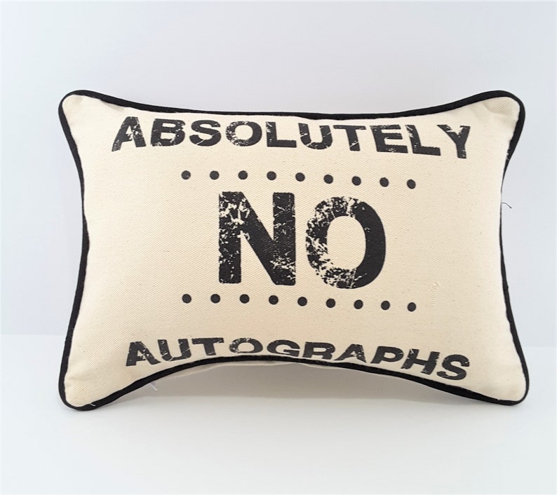 Birthday Gift Denim Decorator Pillow Cover Housewarming Gift Friend Gift Gift for Client Gift for ActorActress funny pillow