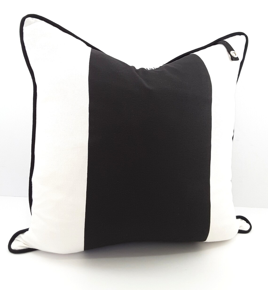 Stripe Pillow Cover Black and White Designer Pillow Accent Etsy
