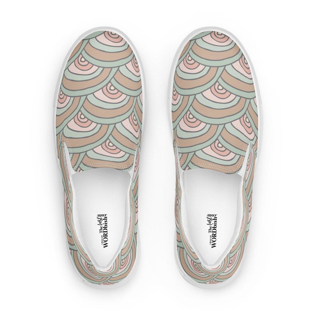 Basic Green - Sustainably Made Women's  Slip-On Canvas Shoes