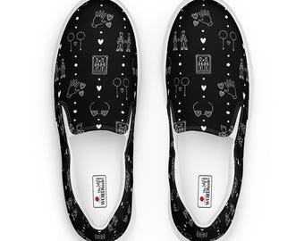 LGBTQ Men’s slip-on canvas shoes
