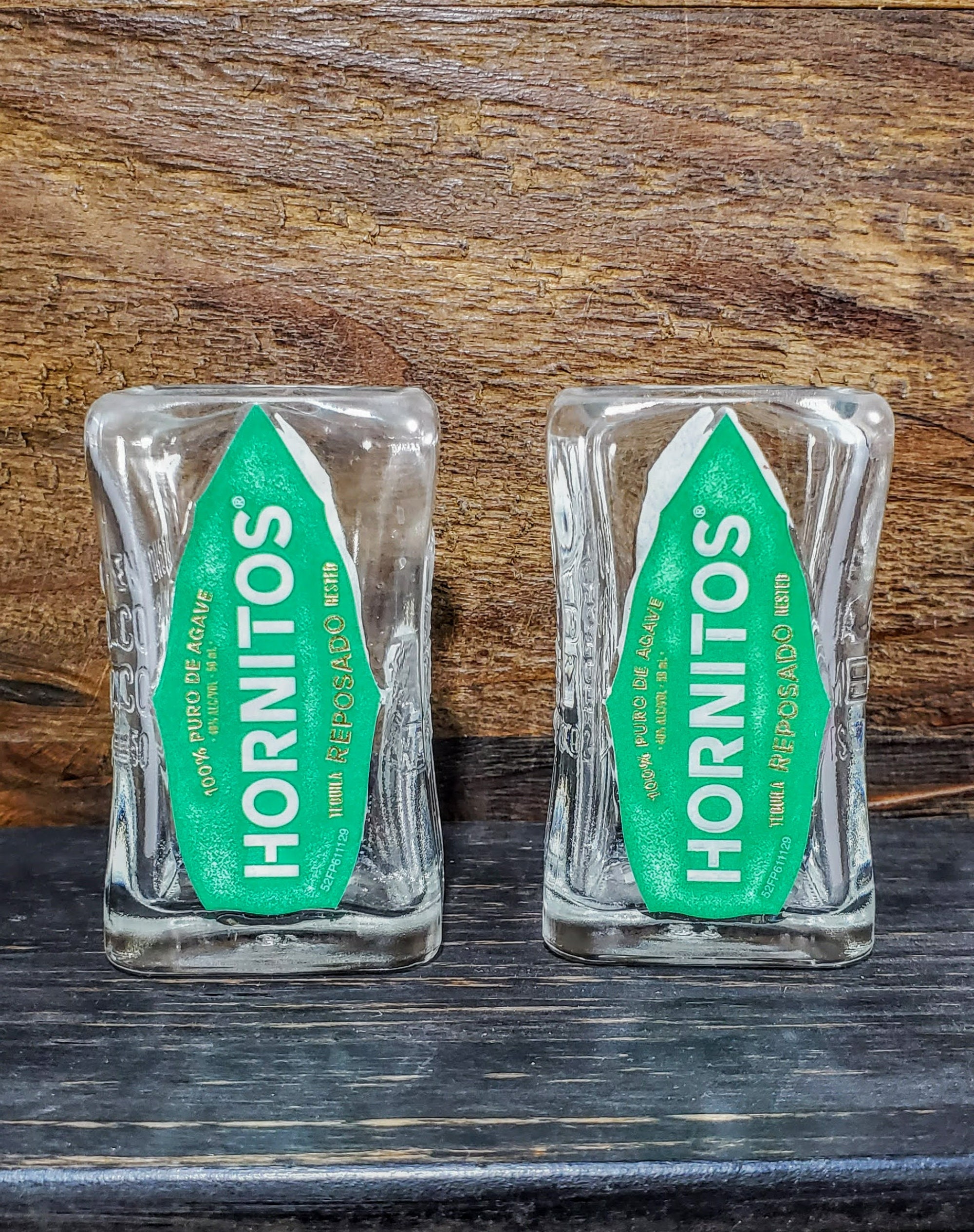 Set of 2 Horntos Tequila shot glasses (sealed)