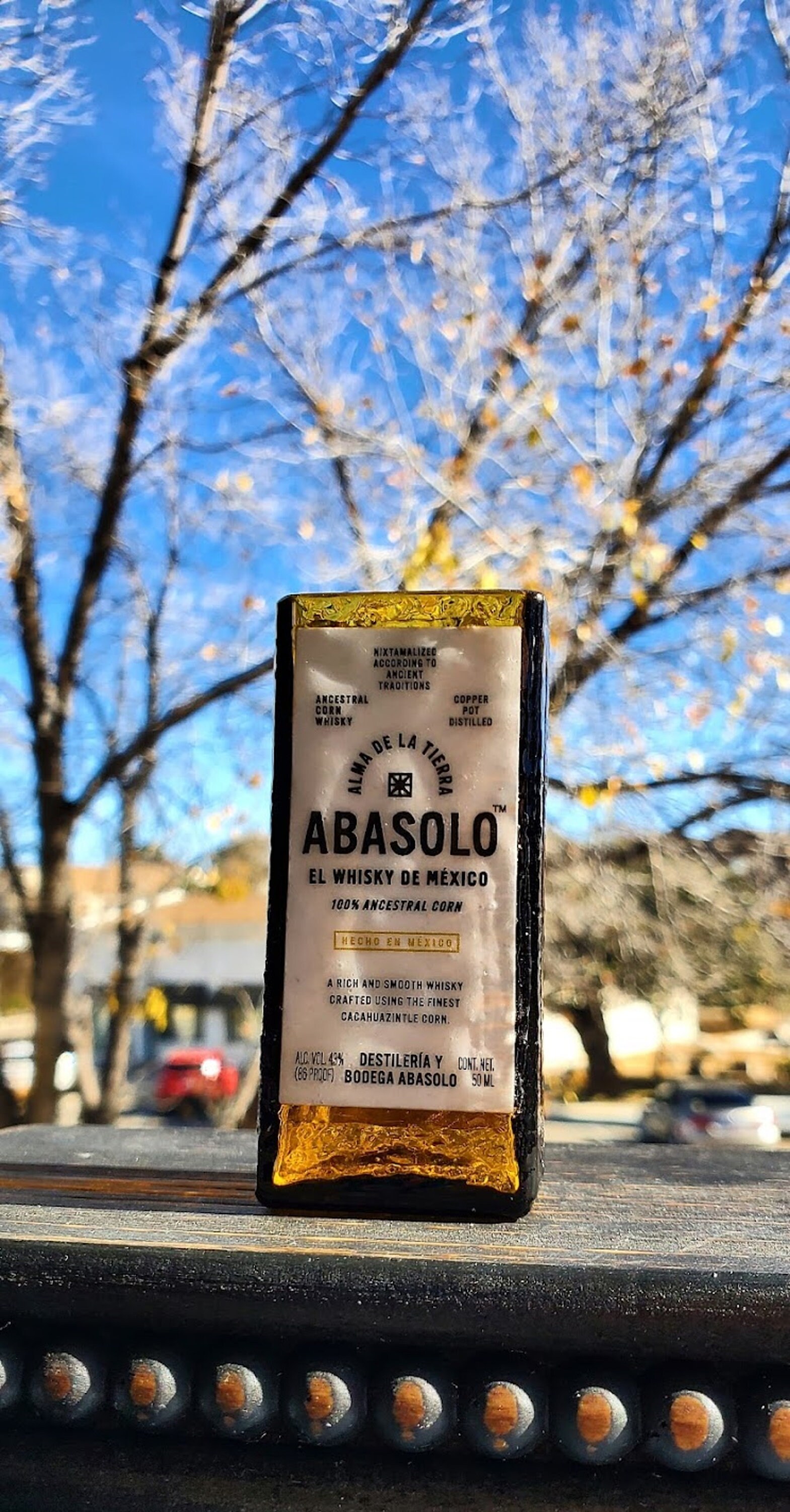 Set of 2 Sealed Abasolo whiskey shot glass