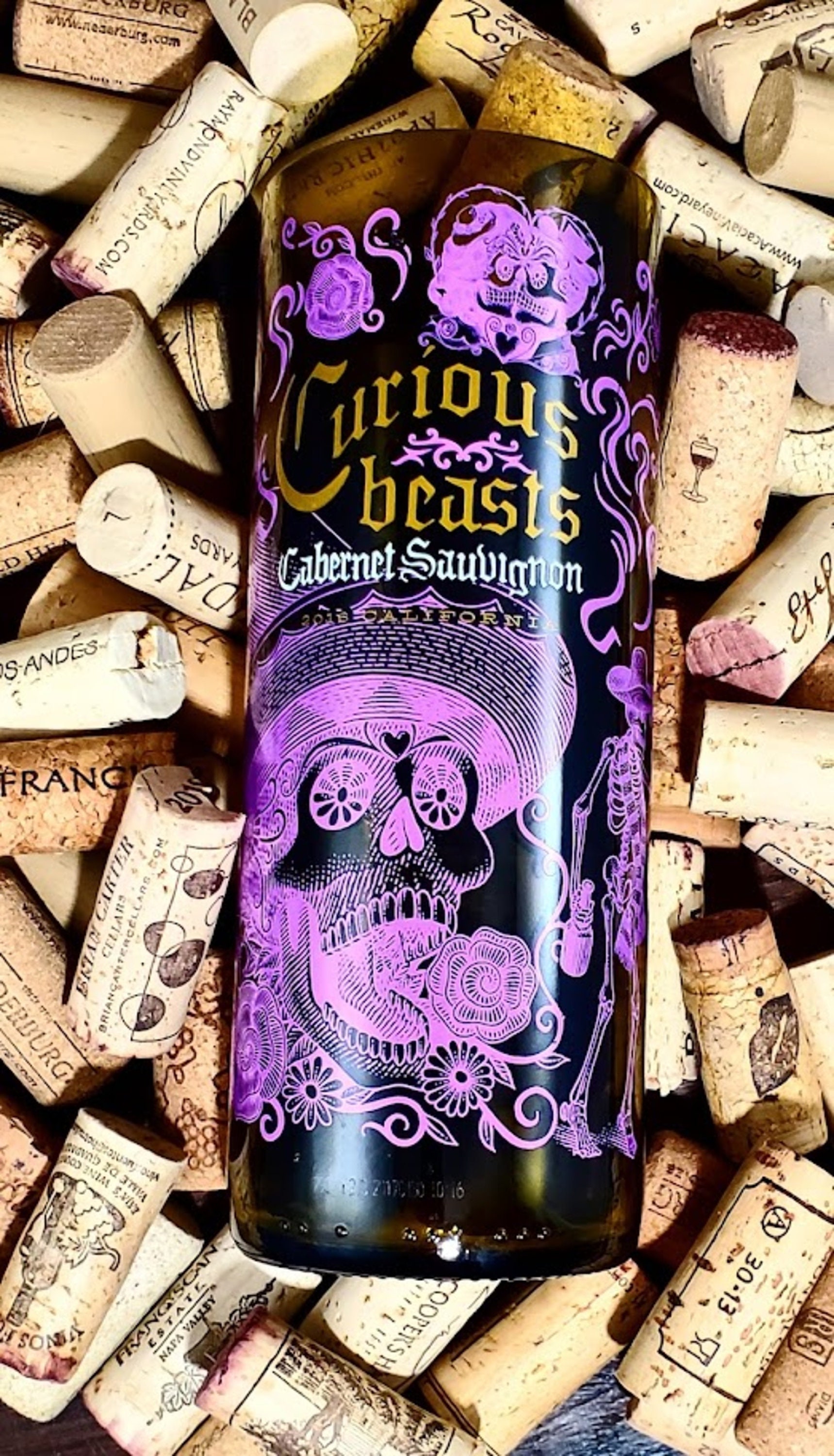 1 Curious Beats Wine Drinking Glass!