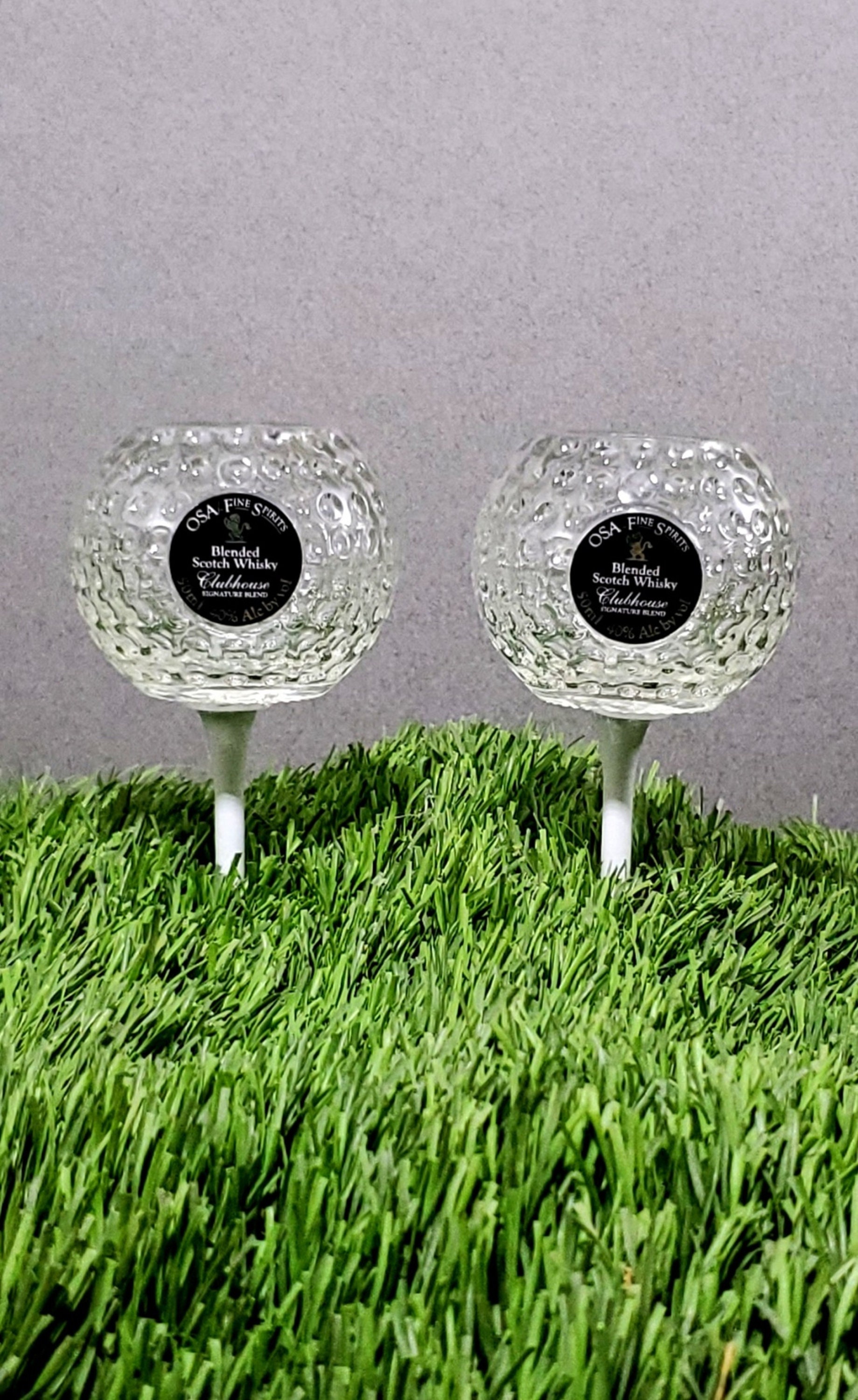 Set of 2 Golf ball  (Sealed) shot glasses!