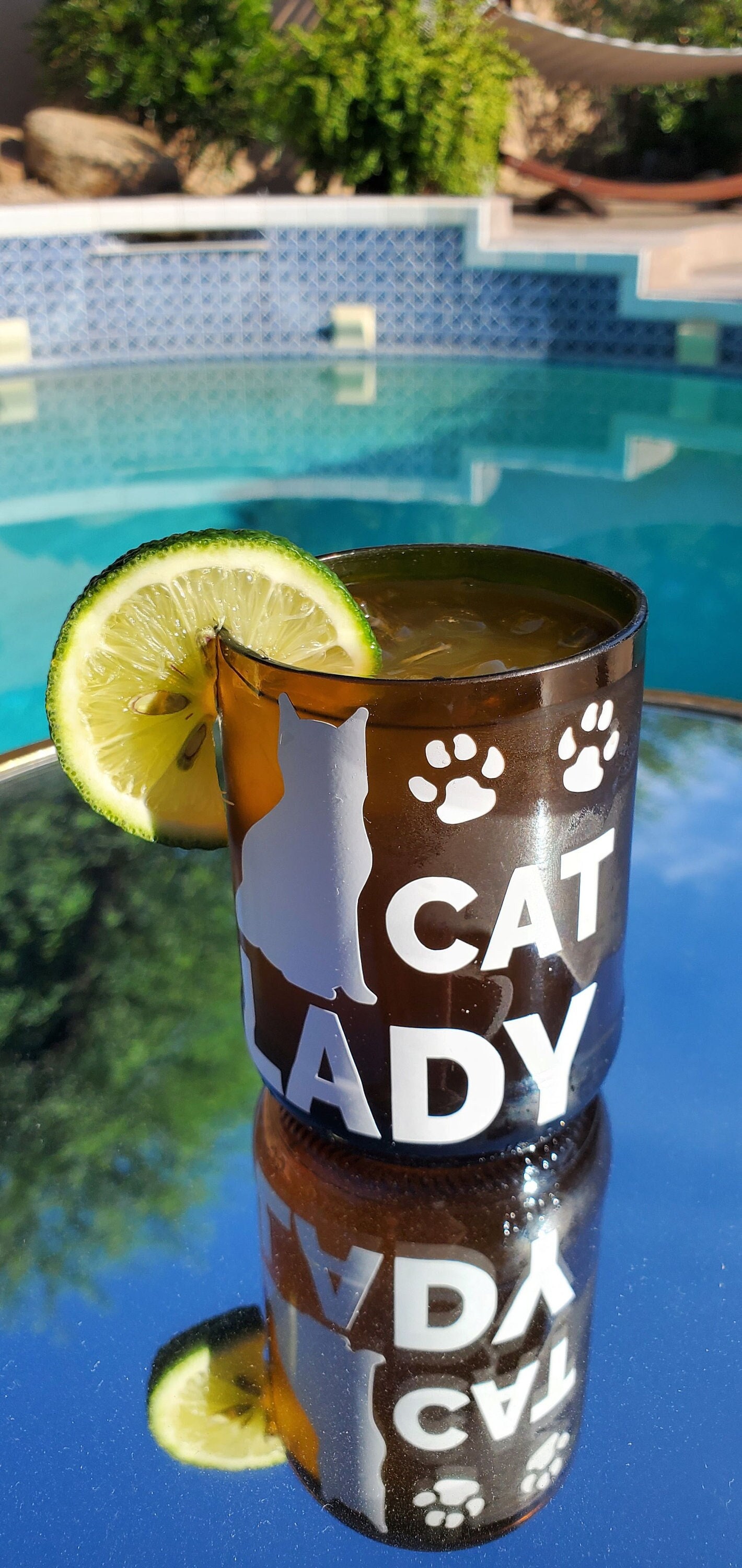 Set of Amber Cat lover Drinkware glasses!