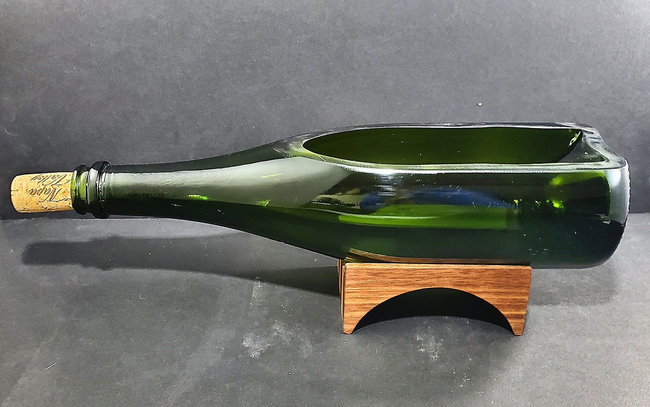 Upcycled Champagne Bowl or Candle holder