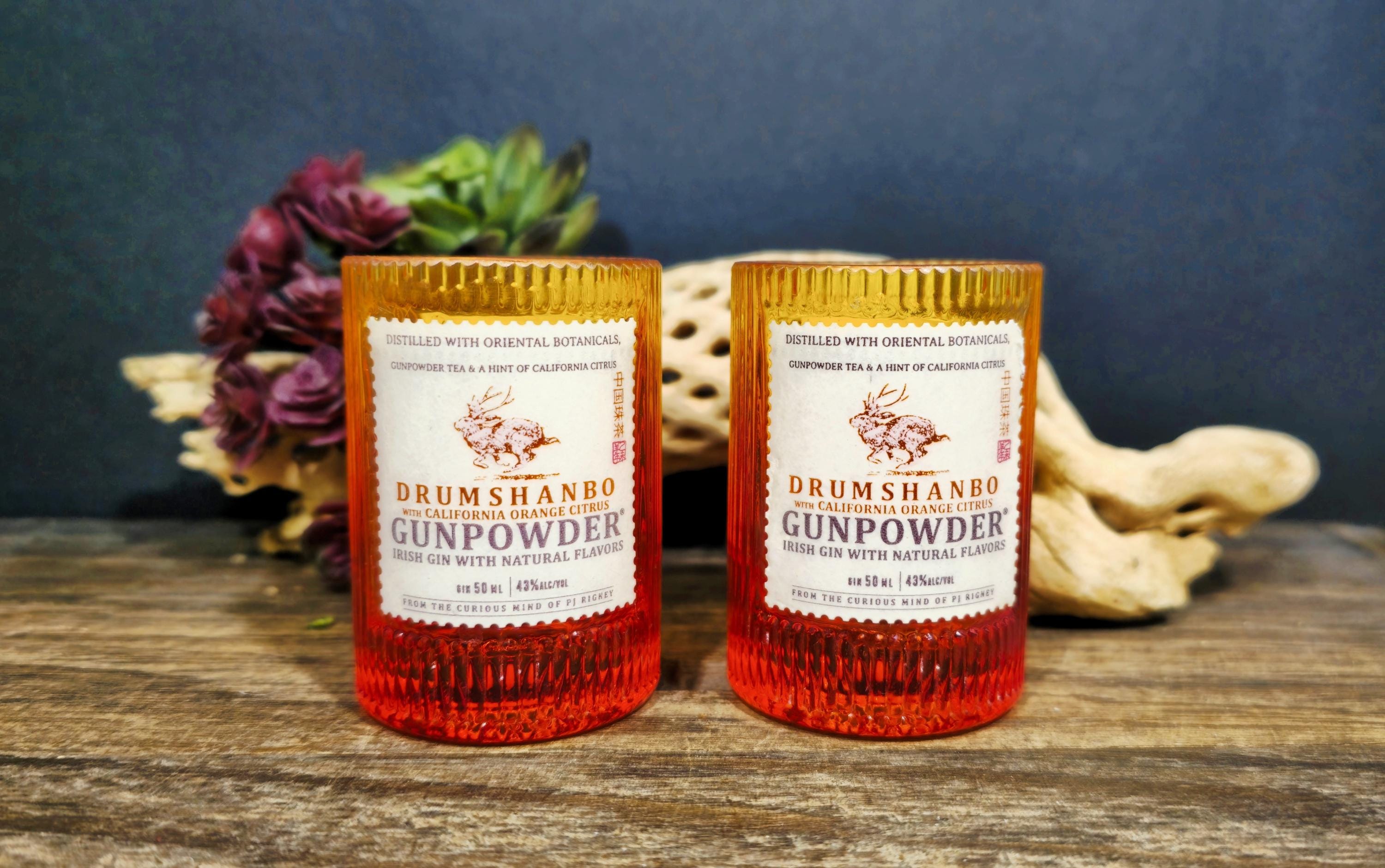 Set of Orange Gin Shot glasses