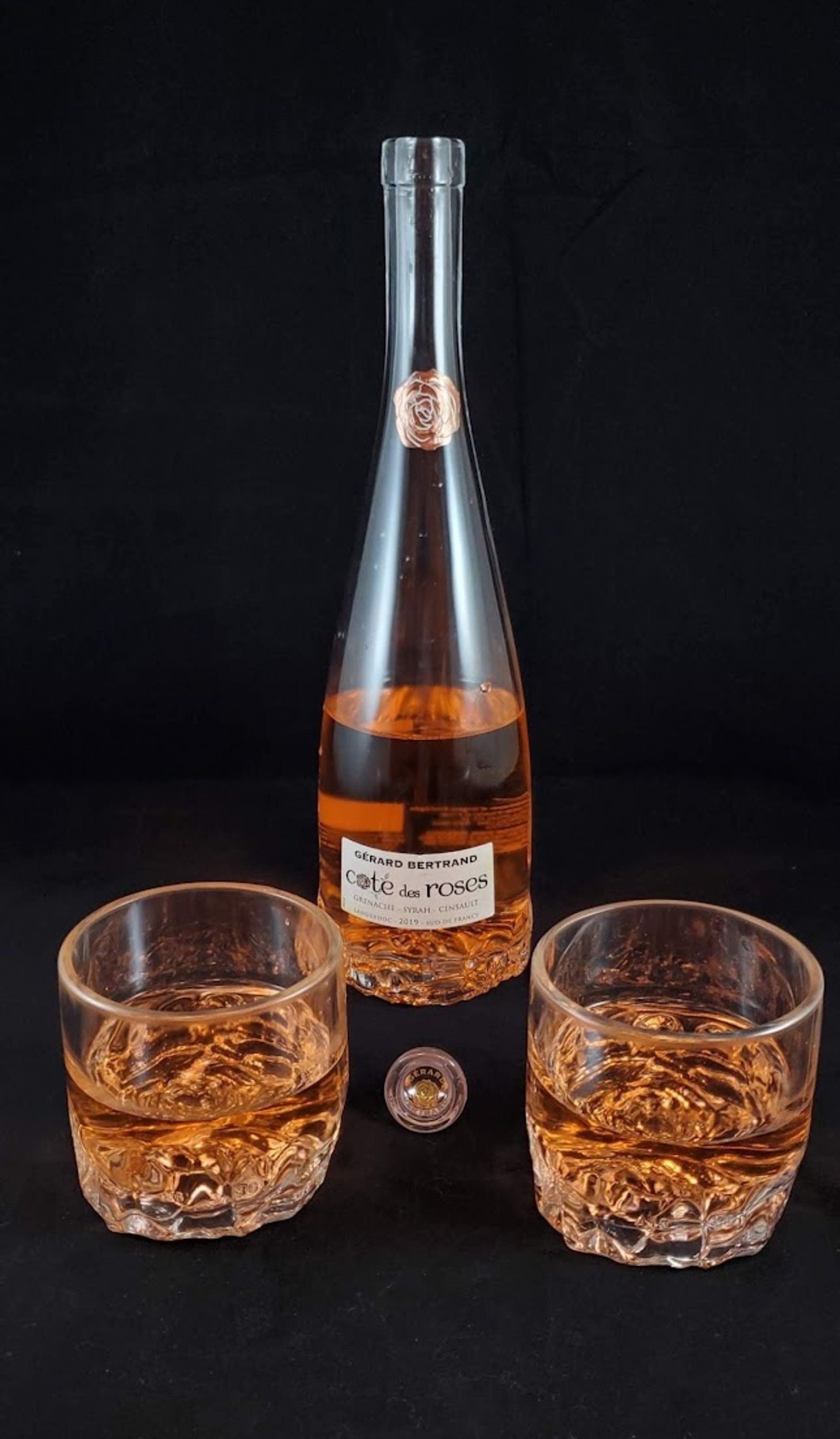 Set of 2 Rose whiskey or wine Glasses - Thumbnail 2