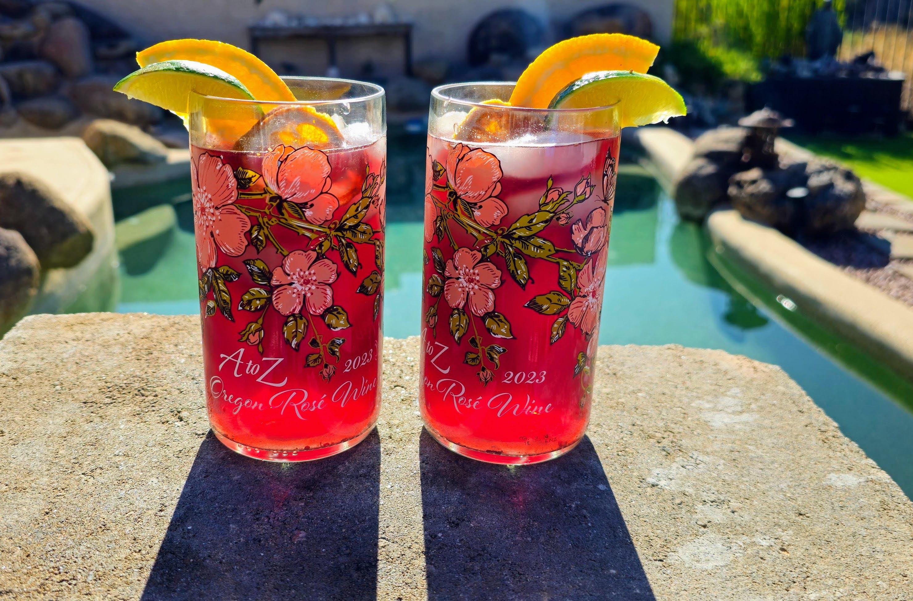 Vintage Floral Glass Tumblers set - Thumbnail 2