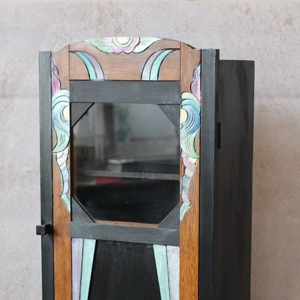 armoire a pharmacie /meuble a epices art deco