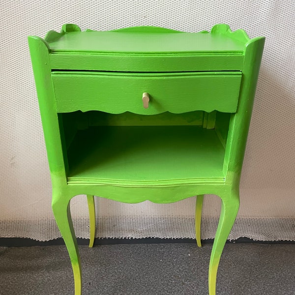 Chevet console vert flashy degradé