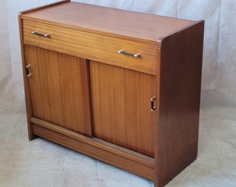 Petit buffet / meuble de bureau en teck vintage