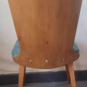 4 chaises vintage style Baumann bois et tissu image 3