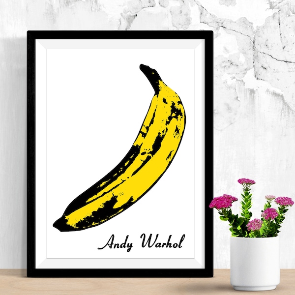 Banana, Velvet Underground, LP Cover, mars 1967, Andy Warhol, Musique, Wall Art Print, Wall Decor, Poster - Andy Warhol.