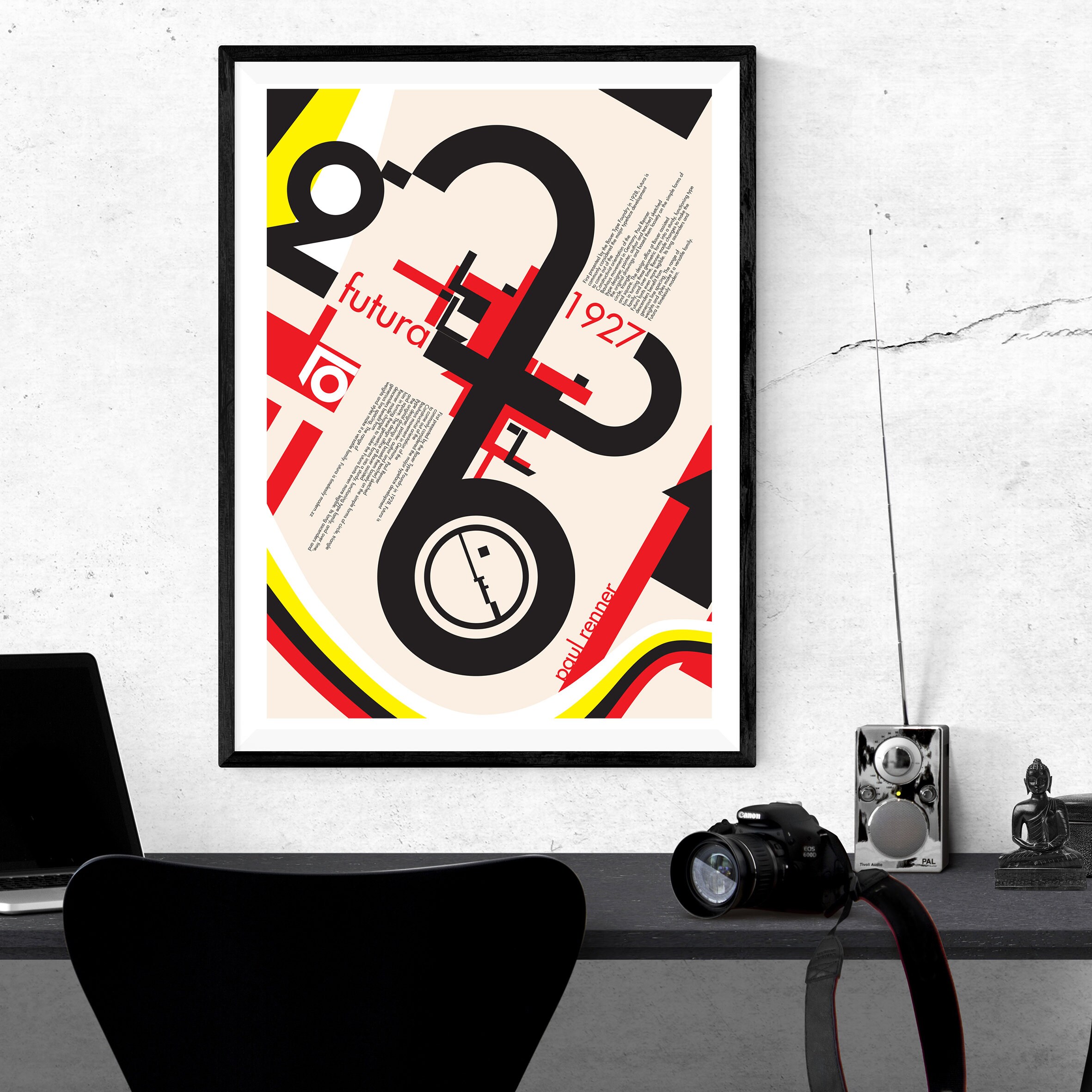 Futura, 1927, Paul Renner, Bauhaus, design - vintage poster - This 