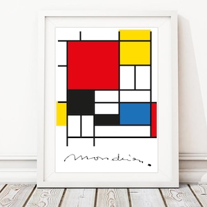 Composition with Red Blue and Yellow, Piet Mondrian