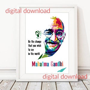 pobieranie cyfrowe, Mahatma Gandhi, Cytaty, Bądź zmianą, którą chcesz zobaczyć na świecie