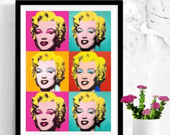 Andy Warhol, Affiche Pop Art, Marilyn Monroe