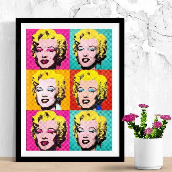 Andy Warhol, Pop Art Poster,  Marilyn Monroe