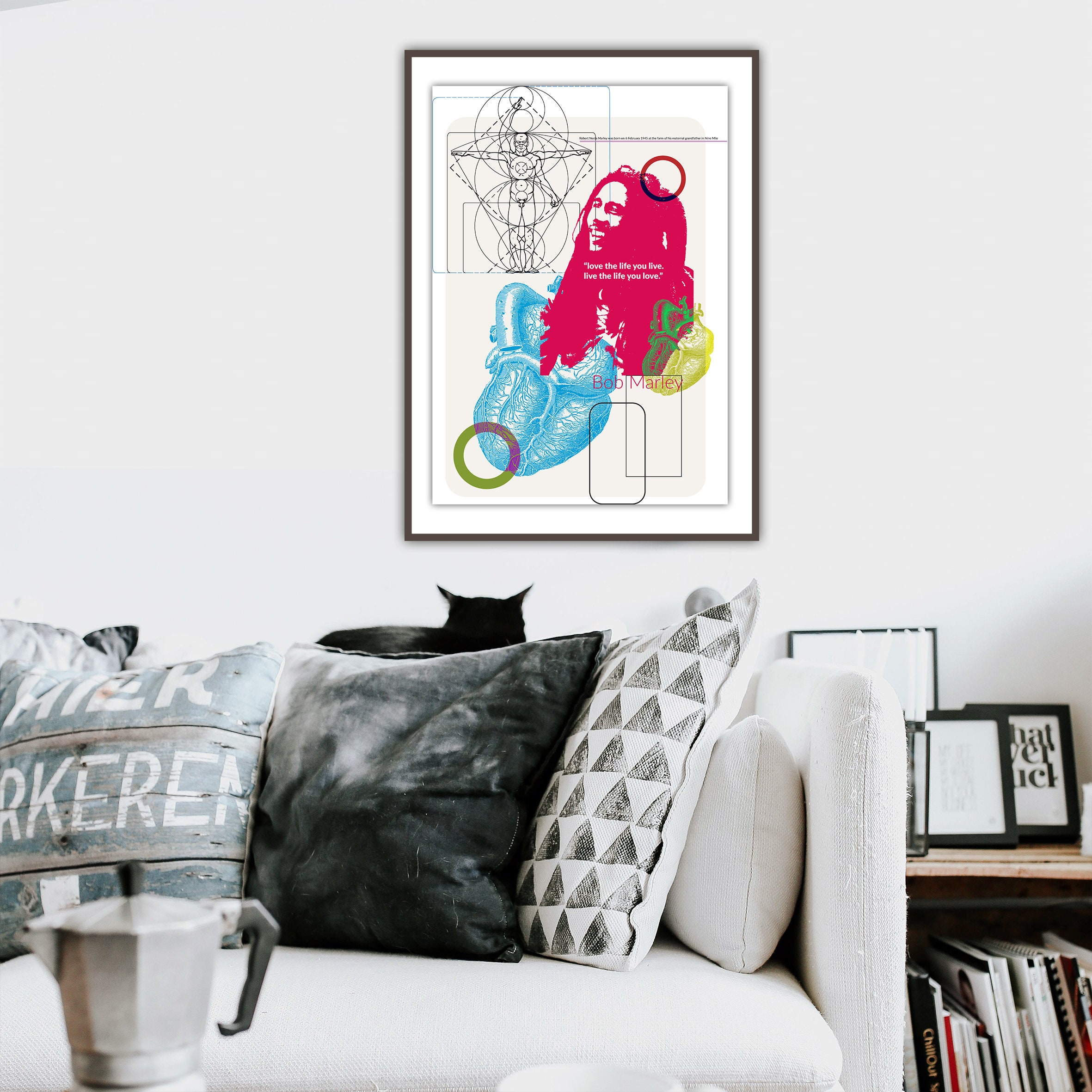 Love The Life You Live Love Live The Life You Love Bob Etsy