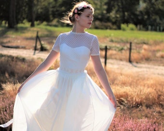 Brautkleid-Hochzeitskleid aus Seide von Atelier...