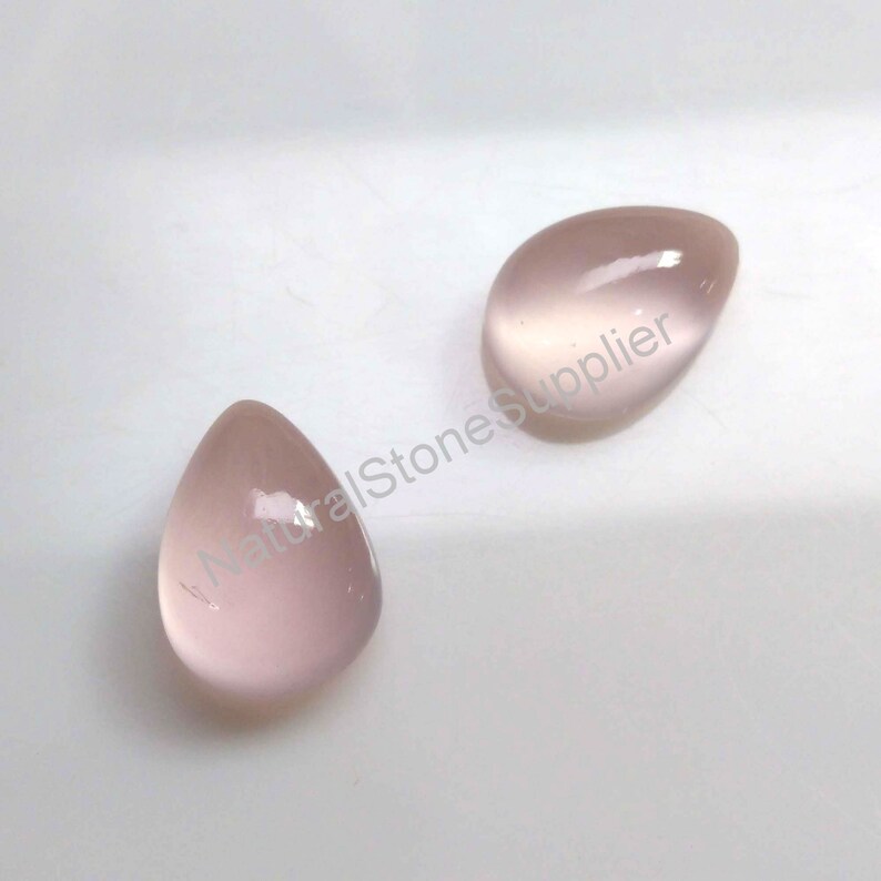 4X6 mm To 13X18 mm Size Rose Quartz Cabochon Wholesale Loose Rose Quartz Gemstone Supplier Natural Rose Quartz Pear Cabochon