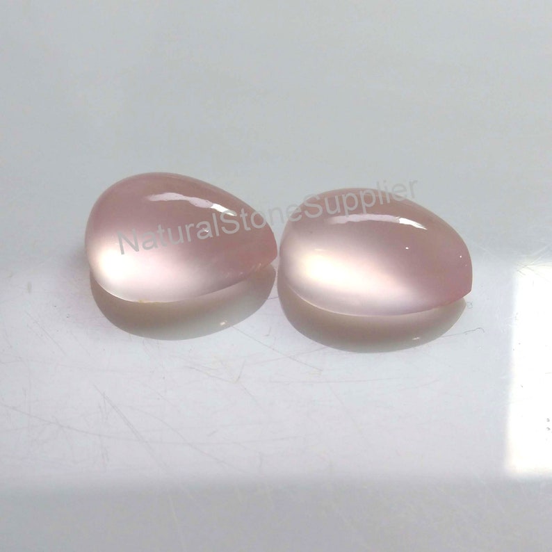 4X6 mm To 13X18 mm Size Rose Quartz Cabochon Wholesale Loose Rose Quartz Gemstone Supplier Natural Rose Quartz Pear Cabochon