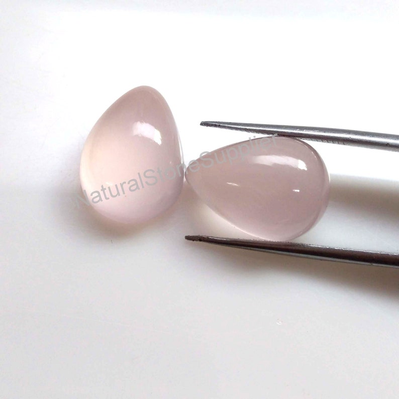 4X6 mm To 13X18 mm Size Rose Quartz Cabochon Wholesale Loose Rose Quartz Gemstone Supplier Natural Rose Quartz Pear Cabochon