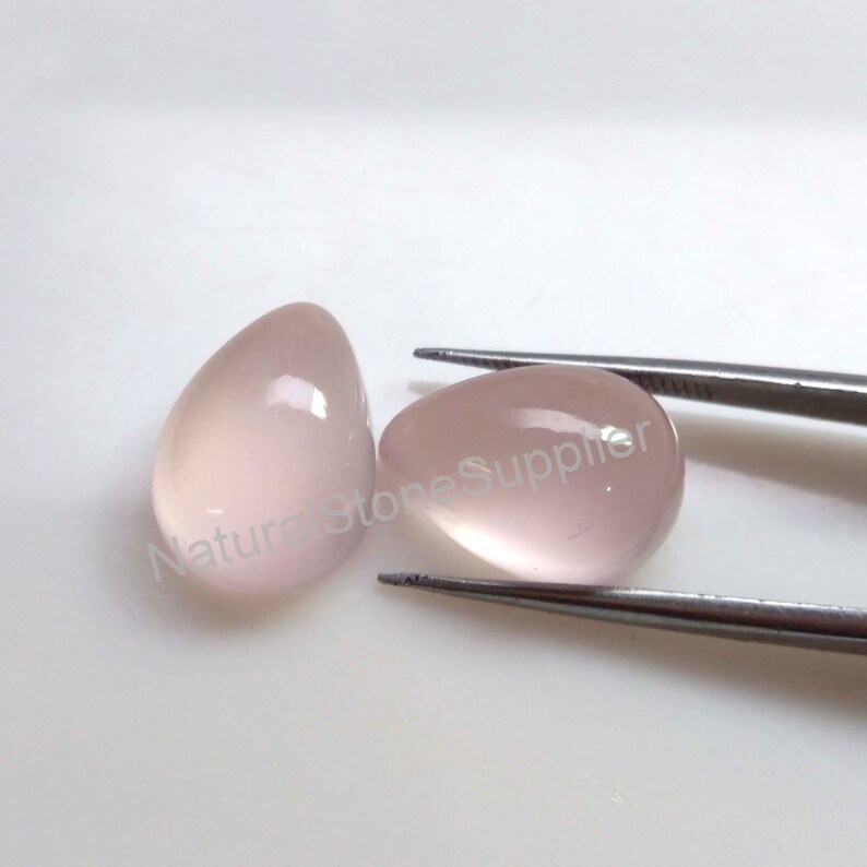 4X6 mm To 13X18 mm Size Rose Quartz Cabochon Wholesale Loose Rose Quartz Gemstone Supplier Natural Rose Quartz Pear Cabochon
