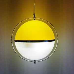 Italian Space Age Satellite Pendant  Lamp 1970s