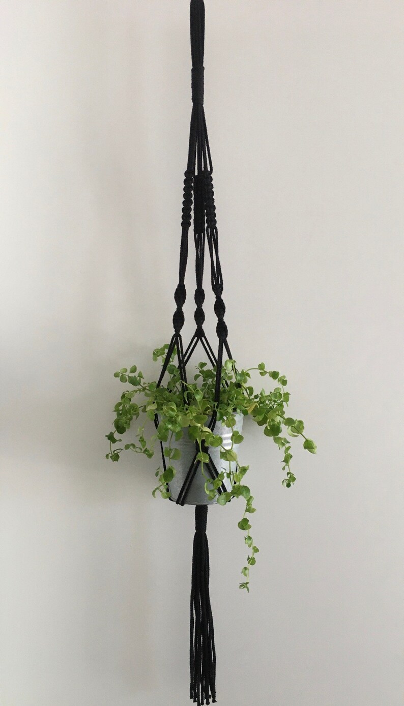 Lot De 5 Porte-plantes Suspendus Macramé Blancs – Neufs