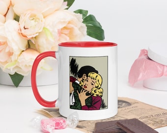 Retro FUNNY Valentine's Day Mug, Coffee mug RETRO style, humor, 4 colors to choose from